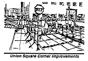 Illustration of Union Square Corner Improvements