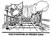 Illustration of Improvements on Maiden Lane