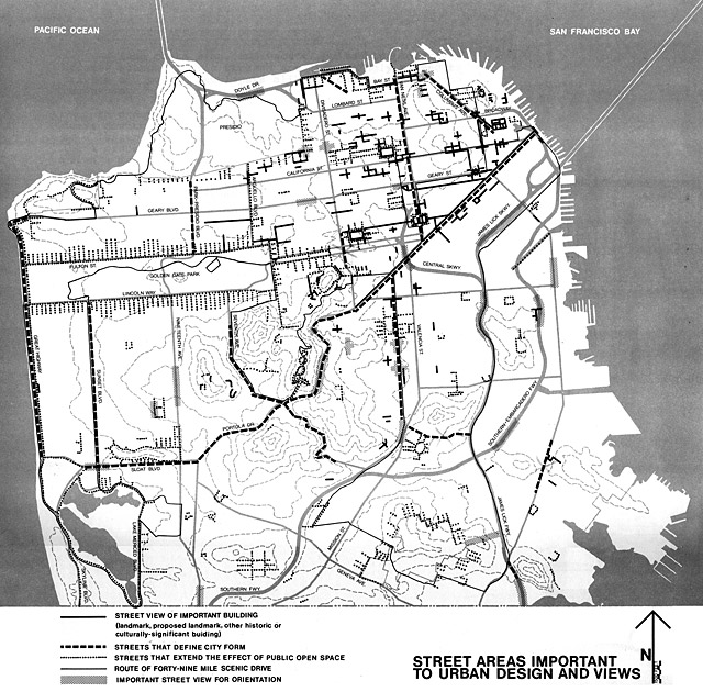 Street Areas Important to Urban Design and Views