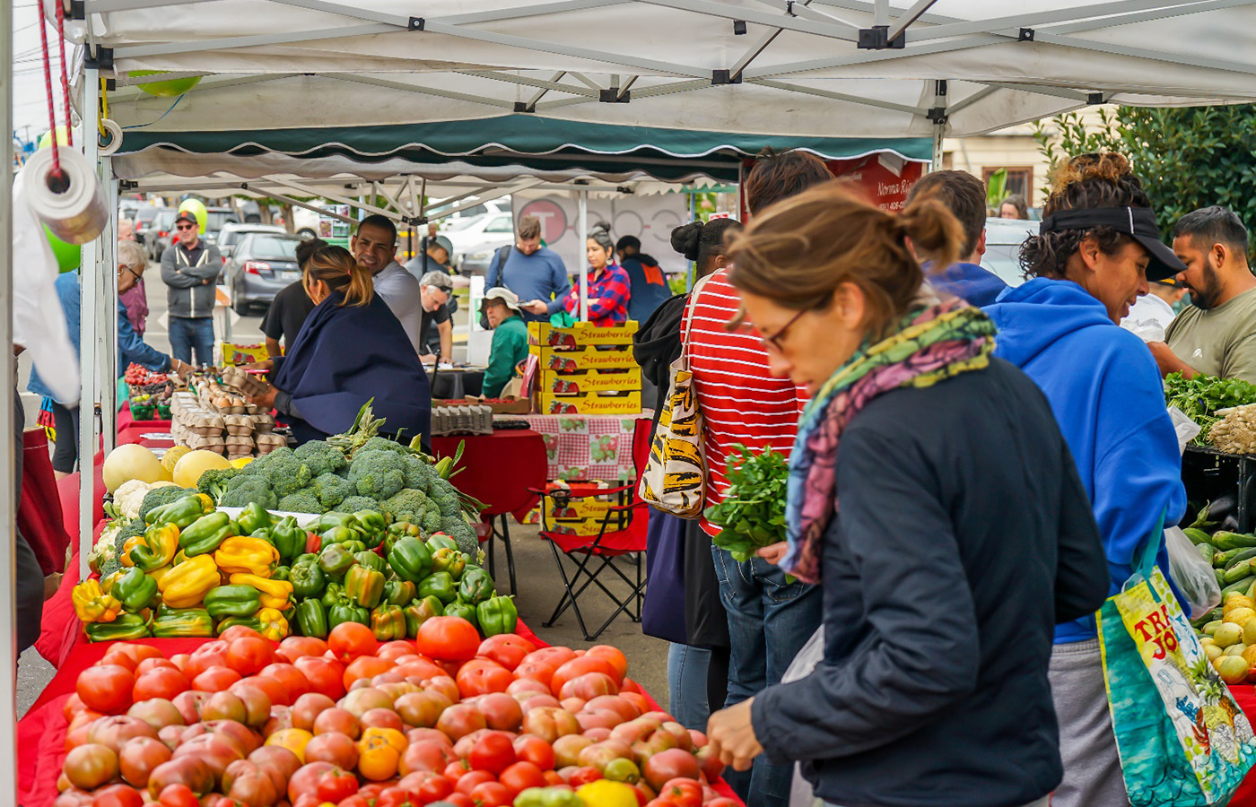 Image of a farmers market. Photo Credit: Dale Cruse / Flickr